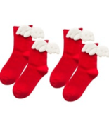 2 Pairs Girls Red Angel Wings Socks. NIP - $15.84