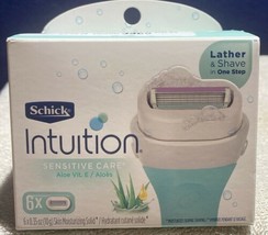 Schick 4069 Intuition Sensitive Skin Razor Refills - 6 Pieces New In Box - £11.61 GBP