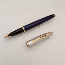 Waterman Carene Deluxe Blue Fountain Pen - Made In France - £294.68 GBP