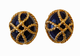 Avon Convertible Pierced Earrings Nautical Rope Style Hypo Allergenic St... - $17.77