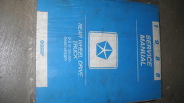 1988 Dodge Ramcharger Camion Dw 150 250 350 Servizio Negozio Repair Manual Nuovo - $180.45