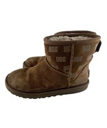 Ugg Classic Mini II Print Boots Mens Size 7 Brown Chestnut Suede Sheepsk... - $52.36 CAD