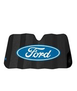 FORD OVAL LOGO Sunshade ~ Universal Fit ~ 27.5 x 58 ~ Folding ~ Accordio... - £20.59 GBP