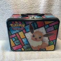 Lunchbox Pokemon 2021 Eevee tin Collectors Chest EMPTY - $25.95