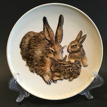 Goebel Mothers Series Bunny Rabbit Family Plate W. Germany 1975 First Ed... - $14.84