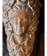 Old Plaster Figural Face Woman Head Bracket Wall Shelf Decorative Art No... - $100.75