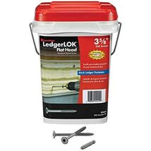 FastenMaster LedgerLok Flat Head Wood Screw - Bucket of 250 - 3-5/8" - $154.51