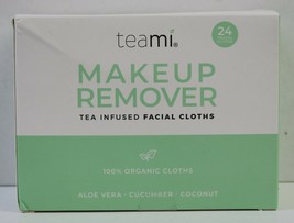 Teami Blends Makeup Remover Tea Infused Facial Cloths/Packs 24 ct (On Go Travel) - £11.00 GBP