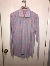 English Laundry Mens Plaid Long Sleeve Shirt SZ 16.5 34/35 Cotton - £8.59 GBP