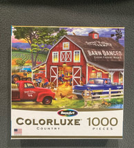 RoseArt Colorluxe 1000 Piece “ Country “ Barn Dances “Jigsaw Puzzle. - $8.61