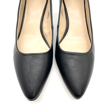 NEW Simply Styled Mia Pump Heel Black Classic Faux Leather Pointed Toe 8.5 - £19.19 GBP