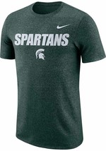 NWT men&#39;s XXL MSU michigan state spartans Nike marled logo tee/t-Shirt football - £15.45 GBP
