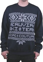 Dope Couture Peruvian Ski Team Crewneck Navy Sweatshirt Sweater New - $33.74