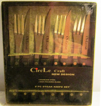 NEW CircLe Craft New Design 8 Piece Steak Knife Set  - £15.82 GBP