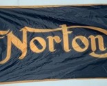 Norton Motorcycle Black Flag 3X5 Ft Polyester Banner USA - £12.56 GBP