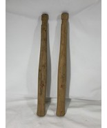 2 VINTAGE HARDWOOD Hand Tool Handle Handles 16&quot;    Hammer  - $22.77