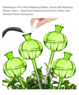 Plant Watering Globes 4 Pack Self Watering Planter Spikes Insert for Ind... - $11.76