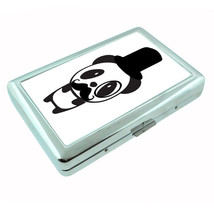 Cool Mustache D2 Silver Metal Cigarette Case RFID Protection - £13.41 GBP