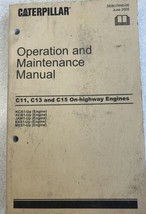 Caterpillar C11 C13 C15 On Highway Engines Cat Operation Maintenance Manual 2005 - £18.96 GBP