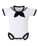 Trendy Apparel Shop Cracker Jack Sailor Uniform Infant Bodysuit - White ... - £27.96 GBP