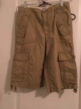 Old Navy Boys Cargo Shorts  Casual Khaki Tan Size 16 - $34.65