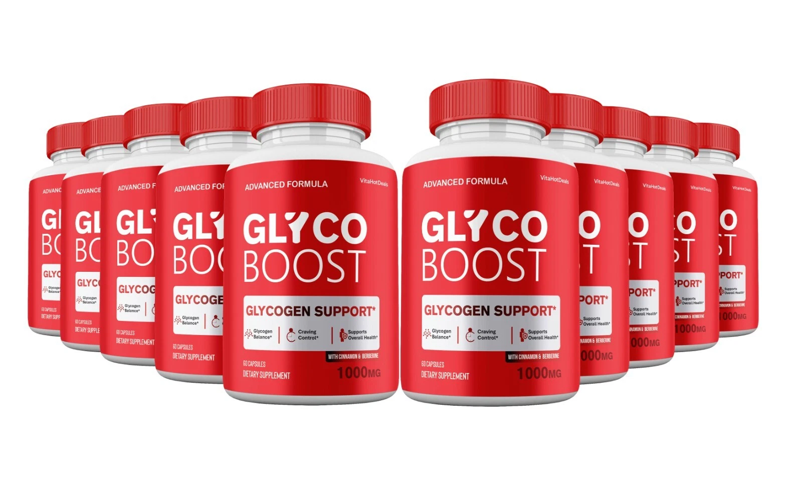 GlycoBoost Capsules – Max Strength Blood Sugar Support (10-Pack) - $183.50
