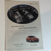 Toyota Camry Solara Print Ad Advertisement 1998 pa10 - $4.94