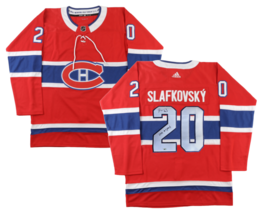JURAJ SLAFKOVSKY Autographed &quot;#1 Pick&quot; Canadians Authentic Red Jersey FA... - $445.50