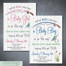 Fishing Themed Baby Shower Invitation for boy or girl/DIY/Digital File/P... - $14.95