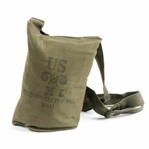 Authentic Vintage US M9A1 Gas Mask Bag US Army Issue Collectible 11.5x9x3 - $24.42