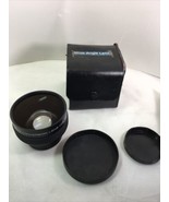 Genuine Original Wide Conversion Lens x0.6 Black Camera Lens Japan w Cover - £45.96 GBP
