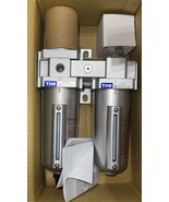 1/2&quot; Compressed Air Moisture Filter Regulator Oiler Separator Lubricator... - $35.77