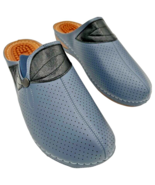 ecetana women&#39;s wedge clogs sandals steel blue size 9.5 - €16,28 EUR