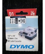 Dump Label Cassette D1 Black 1/2” By 10’ 43113 - $6.93