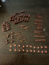 Axis & Allies Board Game Replacement Pieces U.S.S.R Dark Brown 65 Pieces - $29.69