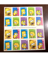 U.S. Stamp Booklet The Simpsons #4403b Pane of 20 - 44 Cent Stamps 2009 ... - $264.54 MXN