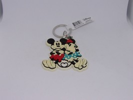 Disney Mickey &amp; Minnie Mouse Classic Cute Pose Keychain Key Chain Ring Souvenir - £12.92 GBP