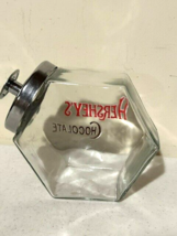 Collectible Hershey's Chocolate glass storage jar with lid - great condition image 3