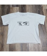 John Galt Tee-Shirt &#39;EYES! New York 1984&#39; Women&#39;s Crop Top White USA Cotton - $24.18