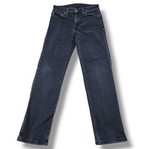American Eagle Airflex+ Slim Straight Jeans Size 29 W29x28.5 Stretch Bla... - $36.26