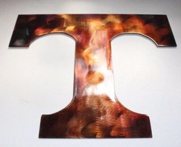 University of Tennessee (Letter T) - Metal Wall Art - Copper 15&quot; x 13 1/2&quot; - £28.38 GBP