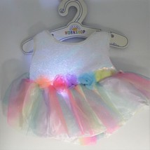 NWT Build A Bear Light-Up Pastel Dress Ballerina, Tutu, Sparkles - £23.85 GBP