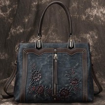 Women&#39;s Bag Retro Genuine Leather Handbags For Women New Handmade Crossbody Bag  - £113.56 GBP