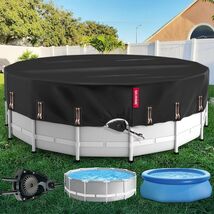 18 Ft Round Winter Pool Cover with Fast Tightening Patented Ratchet,Pool... - $39.59