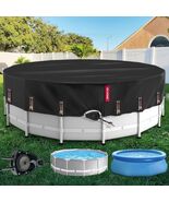 18 Ft Round Winter Pool Cover with Fast Tightening Patented Ratchet,Pool... - €33,99 EUR