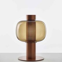 Postmodern Luxury Table Lamp, Cognac Glass  High-End Bedroom, Hotel, or... - $5,526.91 MXN