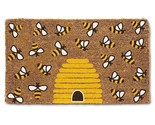 Bee and Beehive Doormat with Durable Coir Fiber and PVC Backing 18&quot; x 30... - $39.59