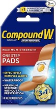 Compound W Maximum Strength One Step Wart Remover Pads | 14 Count | Pack of 3 - $33.40