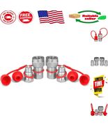 High-Pressure 1/2&quot; Ag Hydraulic Quick Connect Couplers with Integrated D... - $69.92 CAD