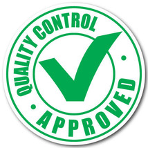Quality Control Approved Stickers, 1&quot; Circles, Roll of 100 Labels - $12.49